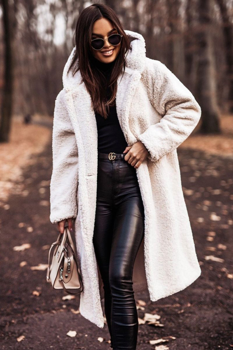 Harajuku Style Long Sleeve Woolen Women's Coat