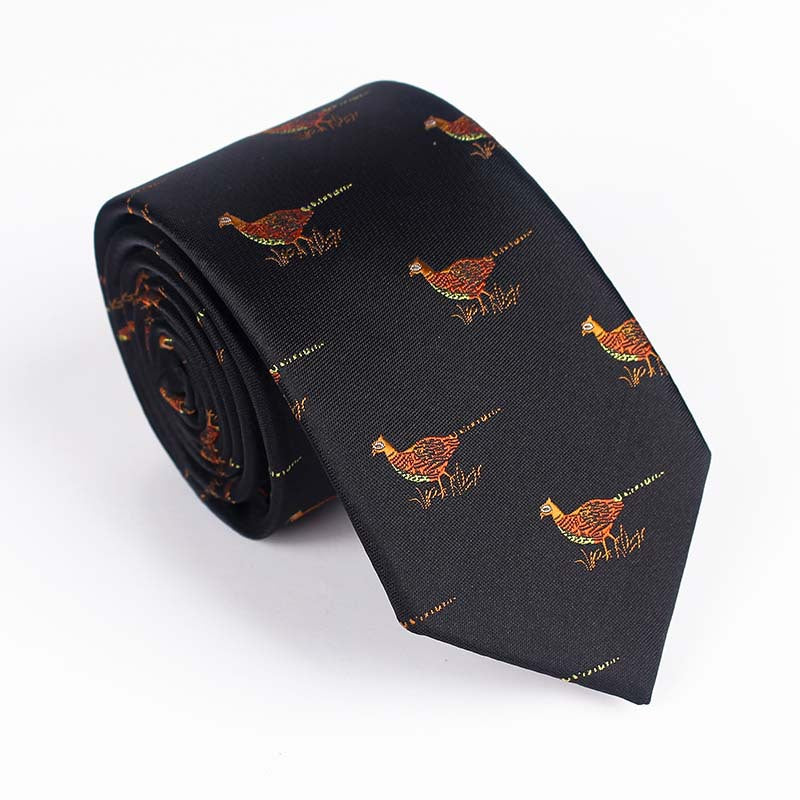Yarn Dyed Jacquard Bird Multi Color Bow Tie