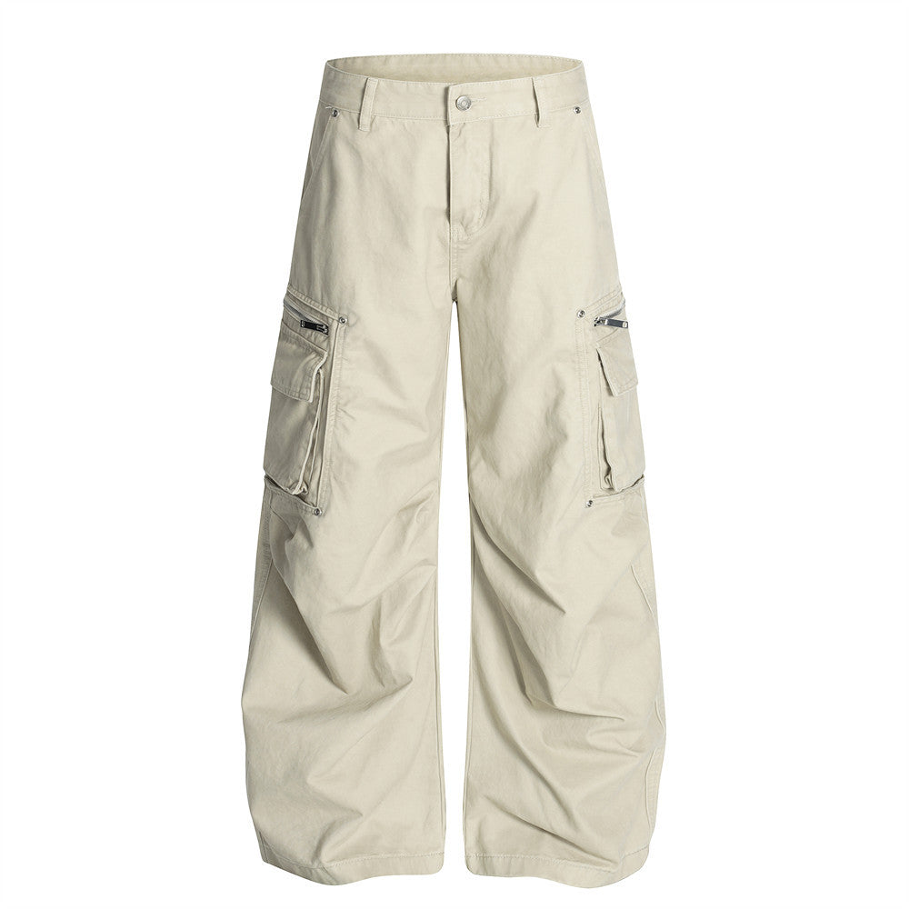 Harajuku Style Multi-Pocket Work Pants for Men