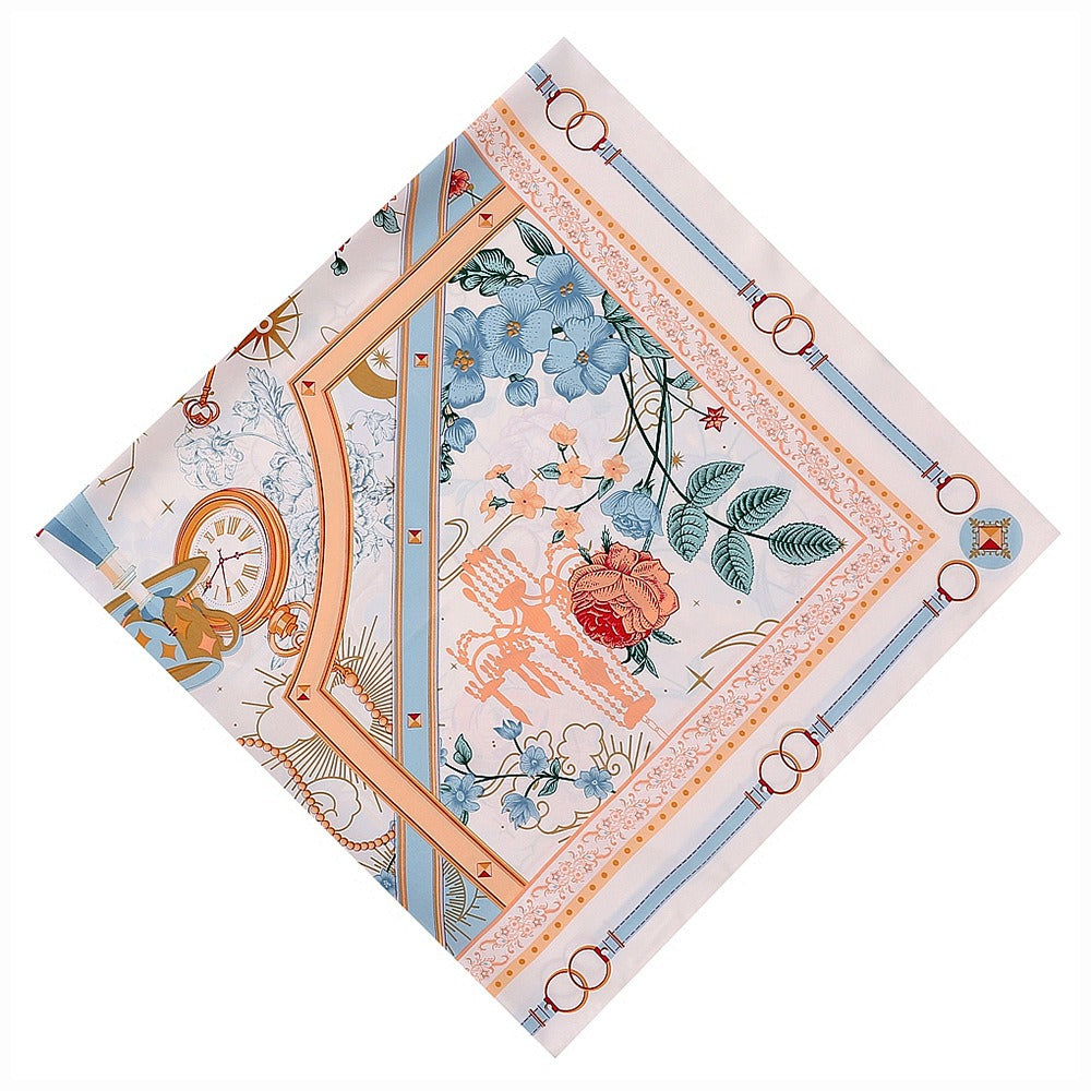 Architectural Rose - Harajuku Style Square Scarf