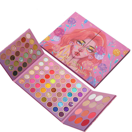 84 Color Eye Shadow and Blush Palette - Harajuku Style