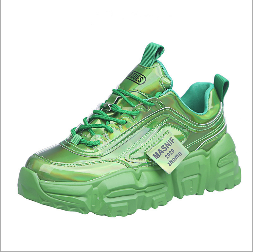 Women's Dazzle Green Dad Shoes