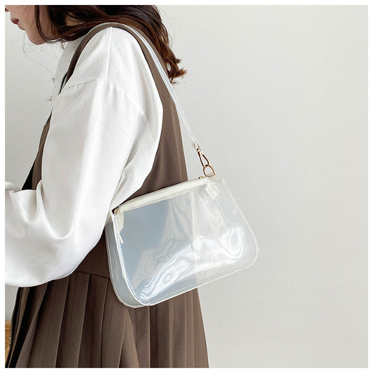 Transparent Jelly Baguette Bag - Harajuku Style