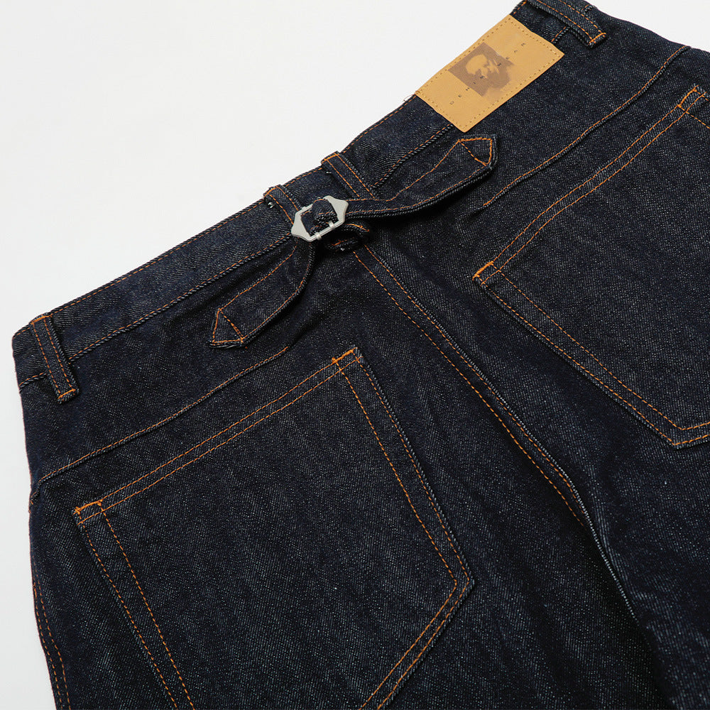 Harajuku Style Cow Bell Bottom Jeans for Men