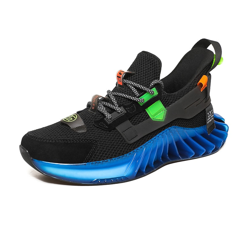 Harajuku Style Men’s Reflective Blade Sneakers