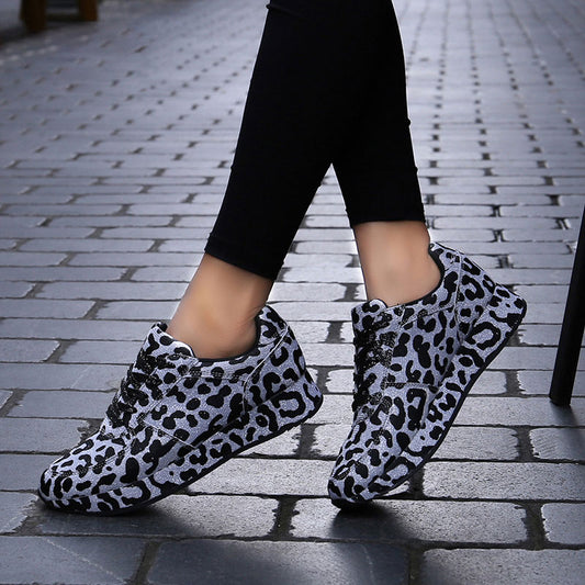 Leopard Pattern Casual Sneakers for Women