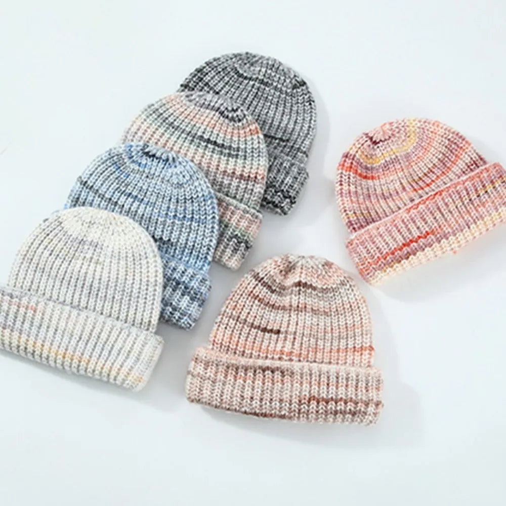Playful Thermal Contrast Knit Hat