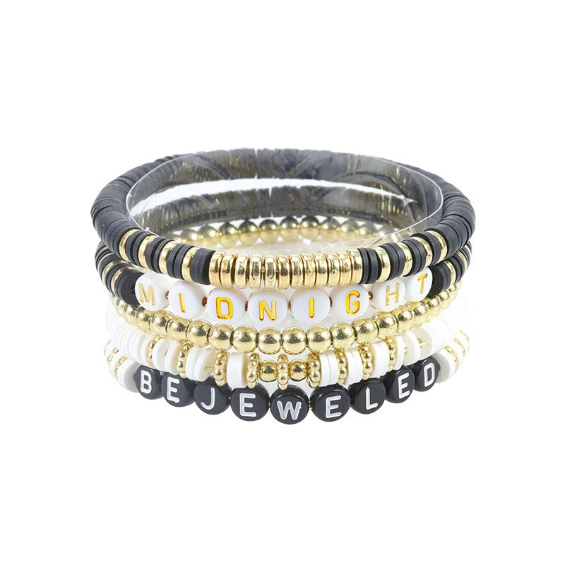 Colorful Harajuku Style Beaded Bracelet Set