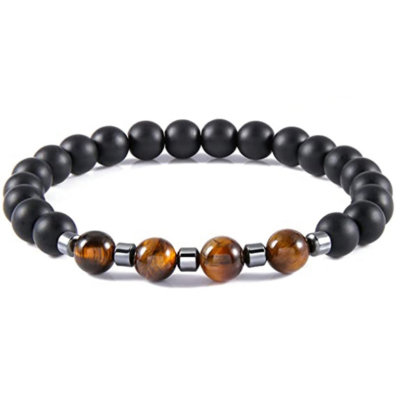 Harajuku Style Tiger Eye Stone Beaded Bracelet