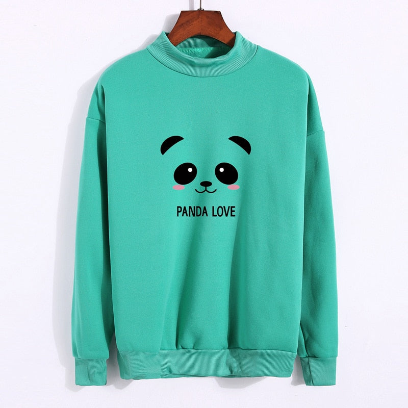 Kawaii Panda Printed Harajuku Sweatshirt for Women