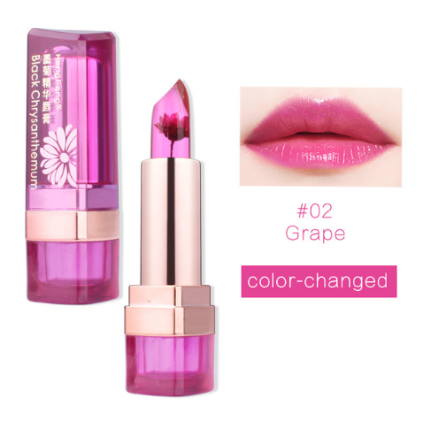 Charming Black Chrysanthemum Lipstick - 3 Fruit Flavors