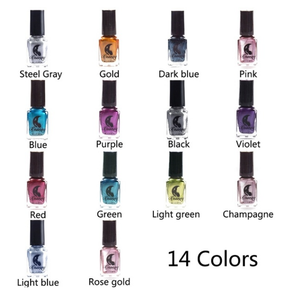 14 Color Metallic Mirror Nail Polish - Harajuku Style