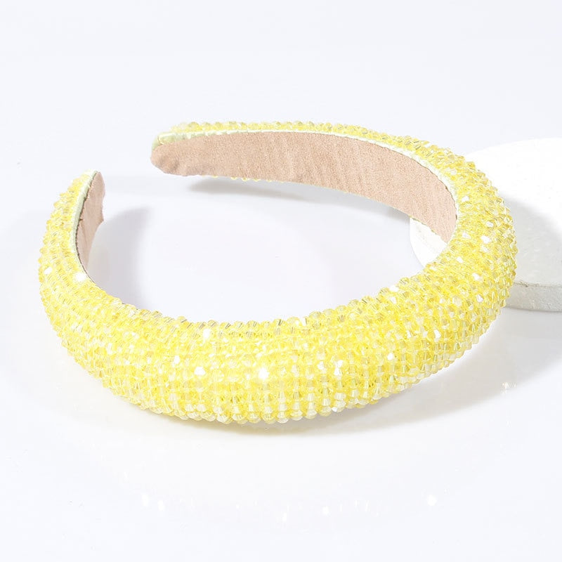 Red Thin Sponge Pearl Headband