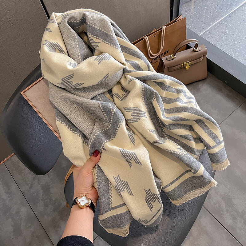 Luxury Cashmere Pashmina Scarf - Harajuku Style
