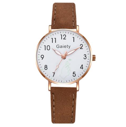 Vintage Harajuku Style Women's Leather Strap Watch