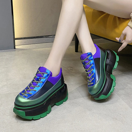 Harajuku Style Multicolor Chunky Sneakers for Women