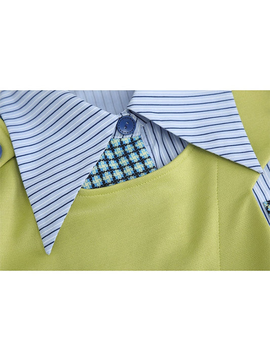 Harajuku Chic Striped Patchwork Sweatshirt