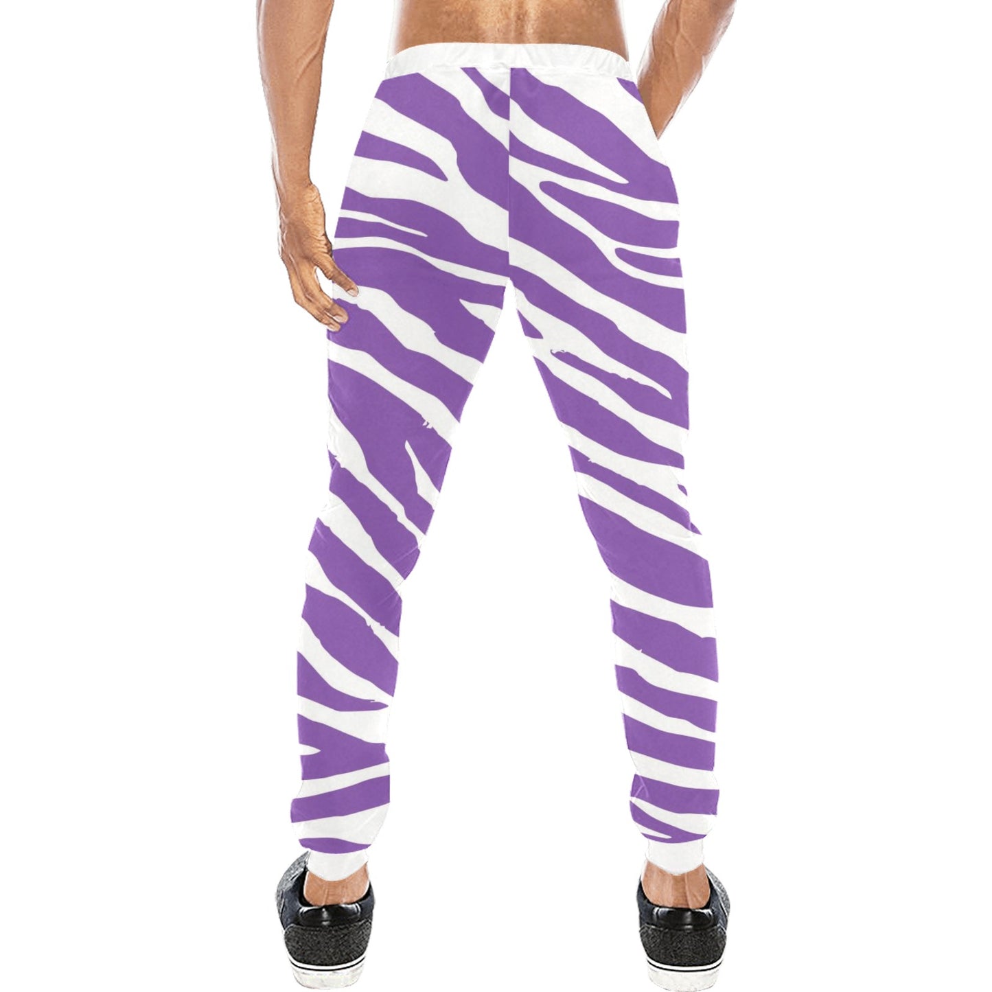 Purple Zebra Print Joggers