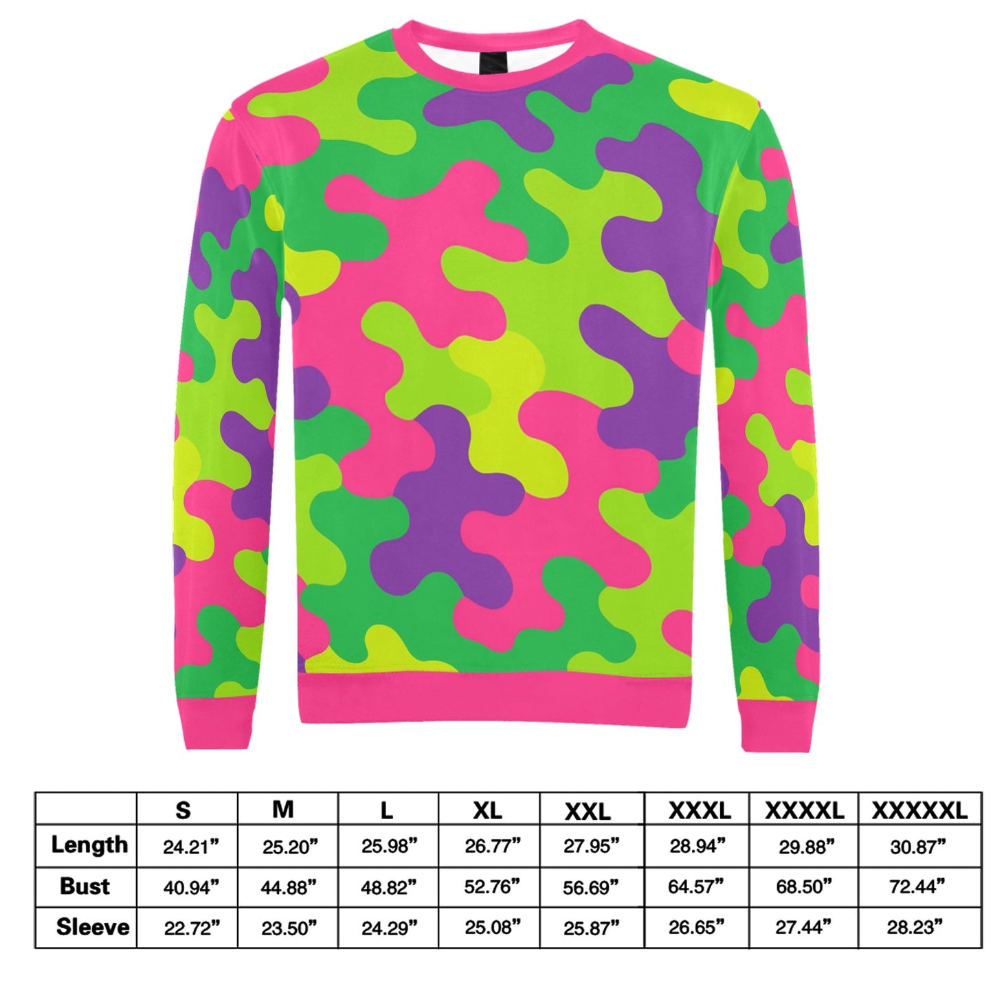 Harajuku Rainbow Camo Sweatshirt