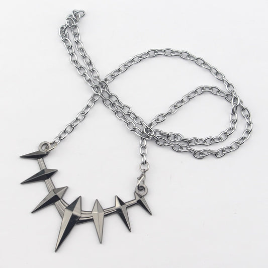 Harajuku Style Black Spikes Men's Pendant Necklace