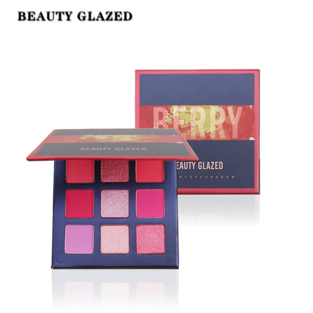 Beauty Glazed 9-Color Eyeshadow Palette - Playful Pink & Yellow