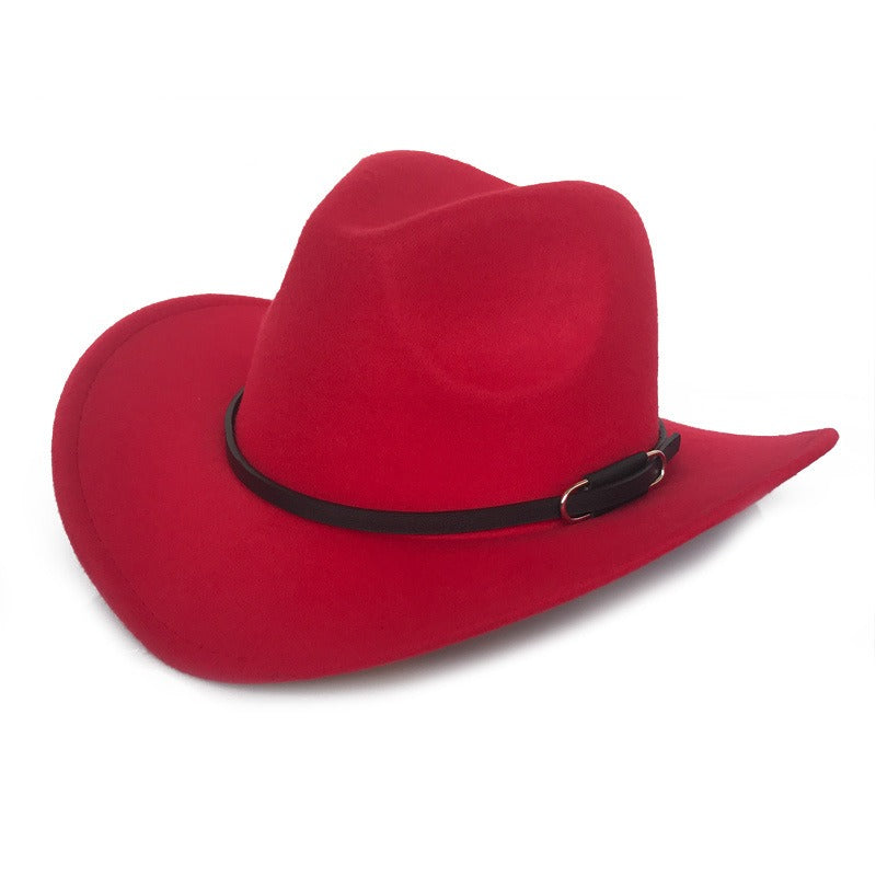 Vintage Woolen Denim Top Hat for Autumn & Winter