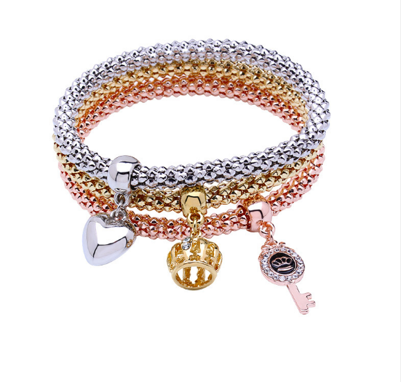 Harajuku Style Life Tree Heart Bracelet & Bangles Set