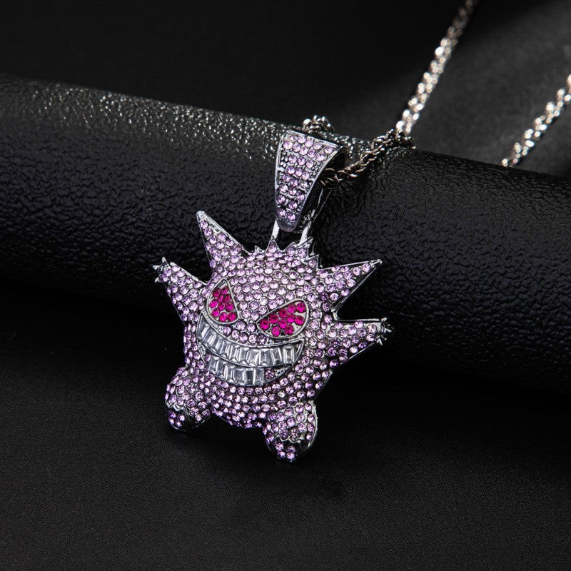 Playful Fairy Geng Ghost Pendant Necklace