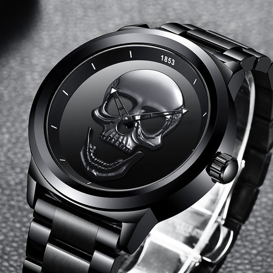 Harajuku Skull Stereoscopic Watch