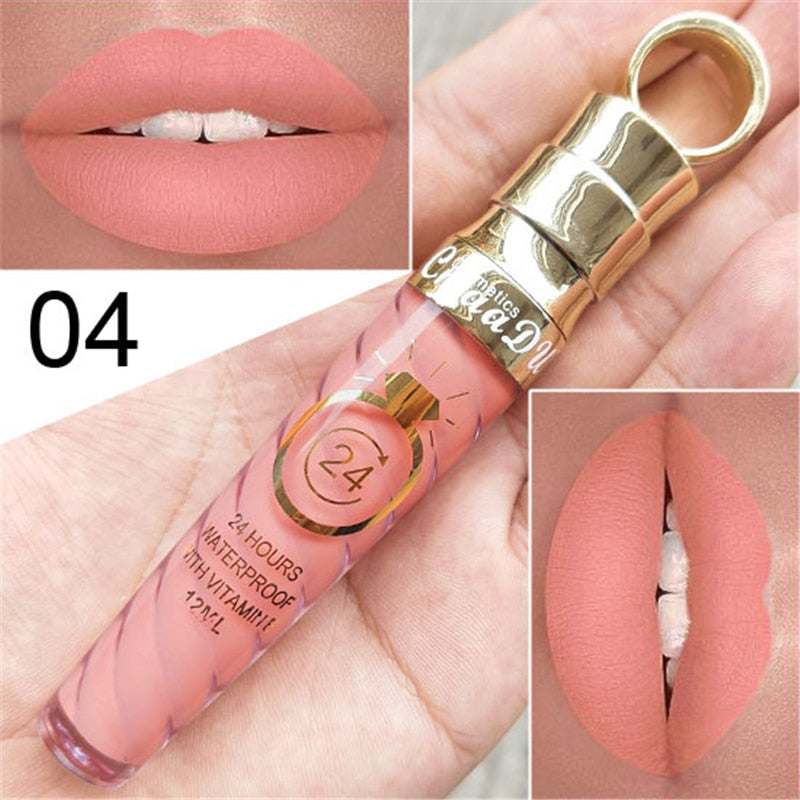 20 Colors Waterproof Long Lasting Matte & Shimmer Lip Gloss