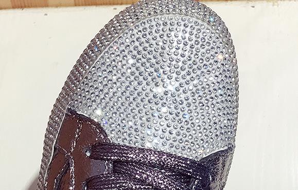 Harajuku Style Women’s Sneakers - Golden Silver Bling Flats