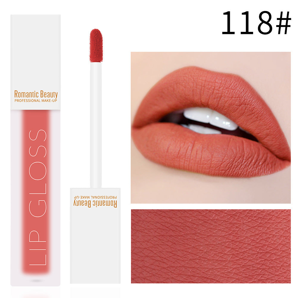 Velvet Matte Lip Glaze – Non-Stick Lip Gloss