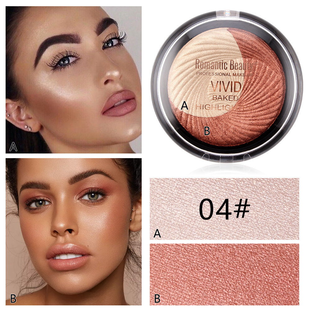 Two-Color Highlight Powder for Harajuku Style