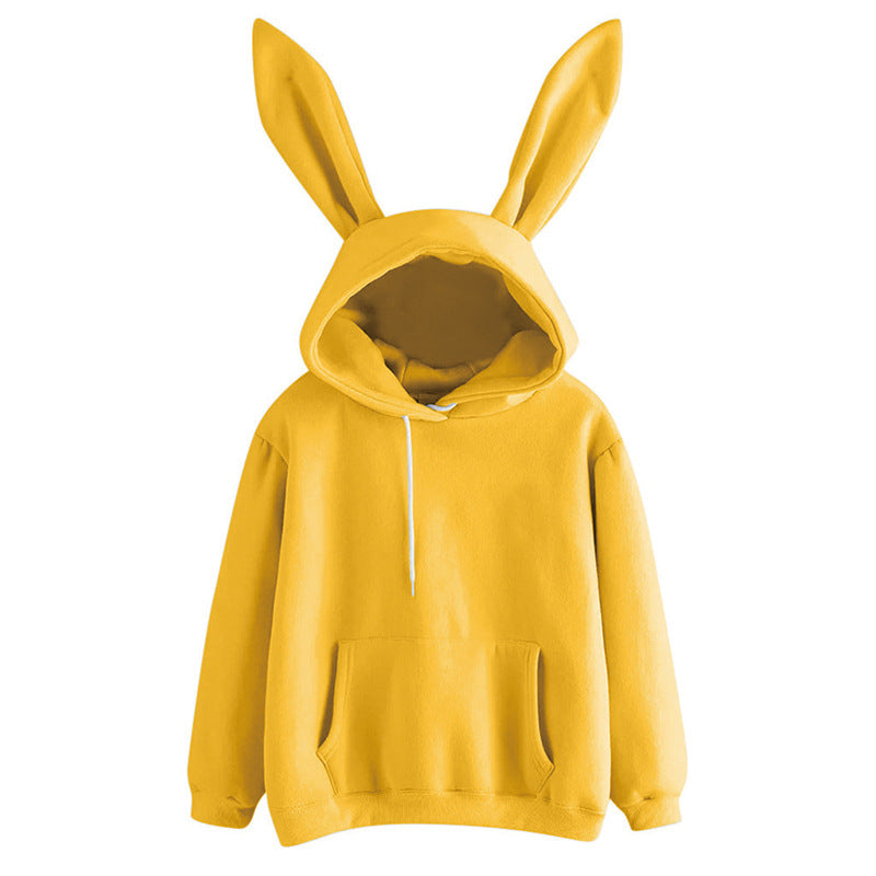 Women's Harajuku Hooded Rabbit Sweatshirt - Playful Casual Style