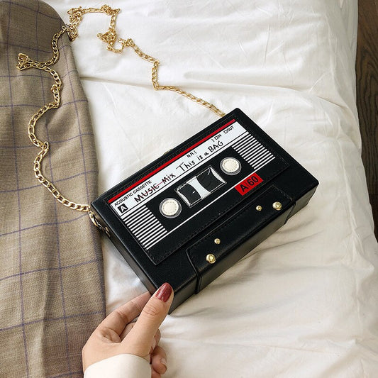 Cute Cassette Tape Shoulder Bag - Harajuku Style