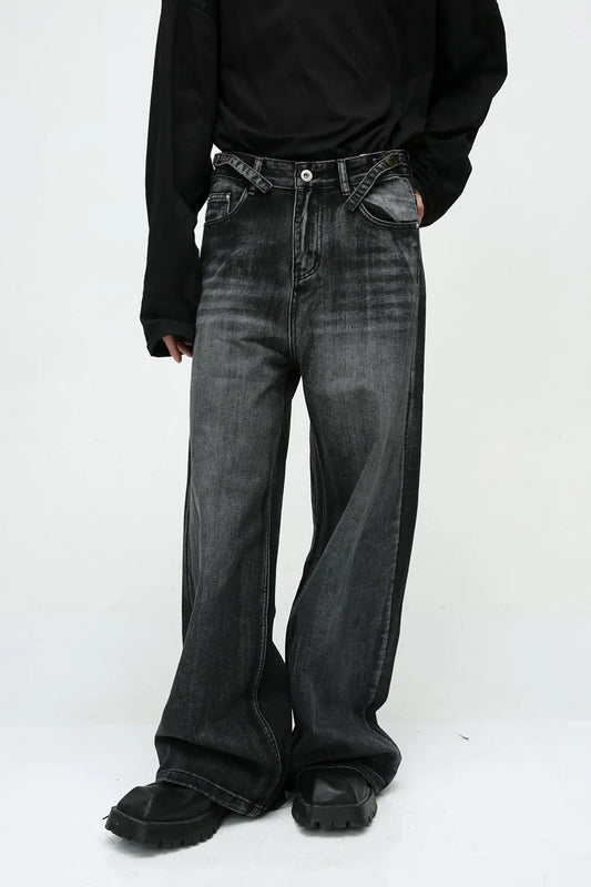 Playful Wide Leg Jeans with Pockets