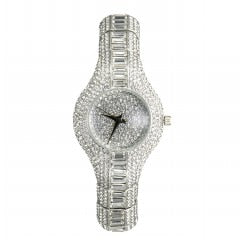 30mm Luxury Rhinestone Women's Watch - Shockproof & Waterproof