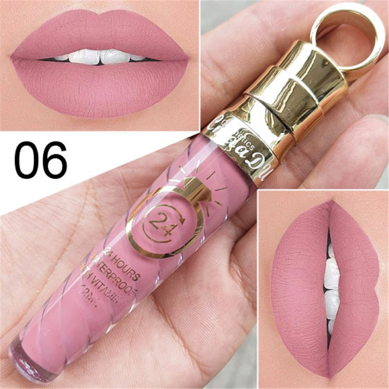 20 Colors Waterproof Long Lasting Matte & Shimmer Lip Gloss