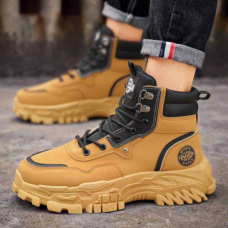 Trendy High Top Boots for Men - Outdoor Versatility