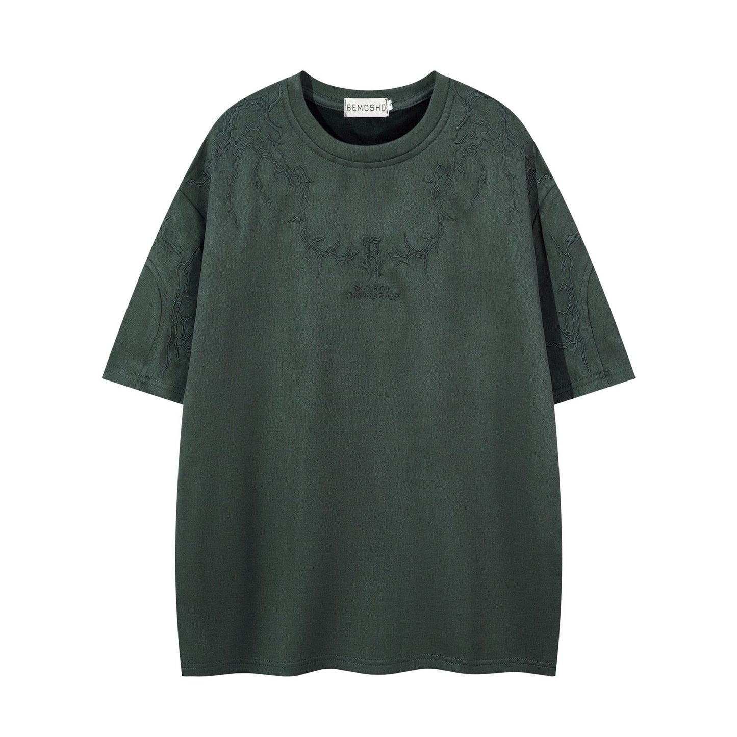 Harajuku Style Embroidered Short Sleeved T-Shirt