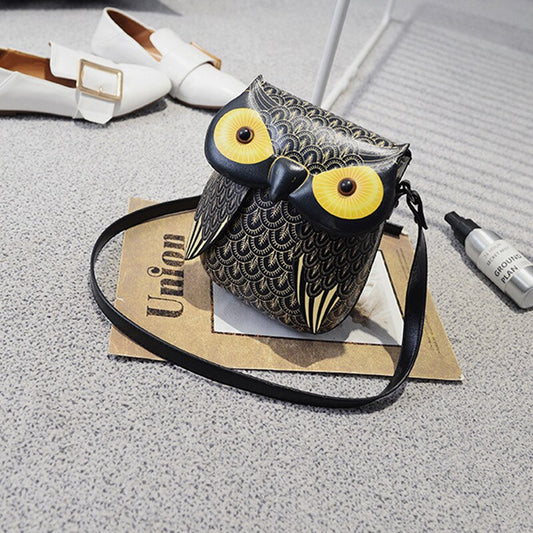 Playful Owl Shoulder Bag for Summer Girls