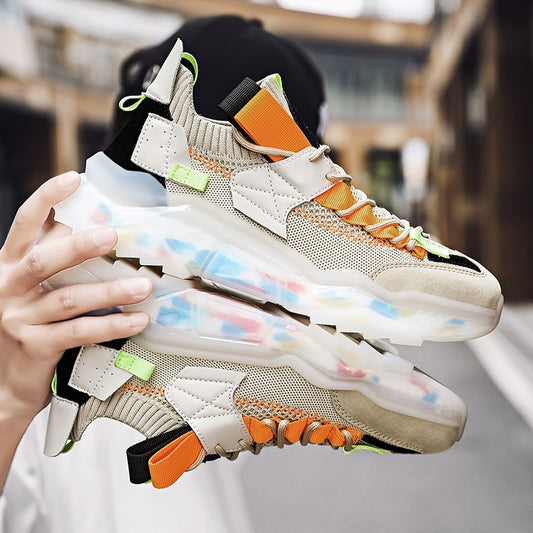Men's Casual Breathable Thick Sole Harajuku Sneakers