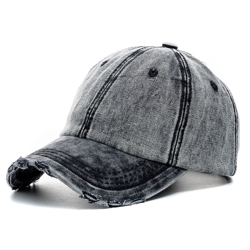 Unisex Washed Cotton Cap - Harajuku Style Baseball Hat