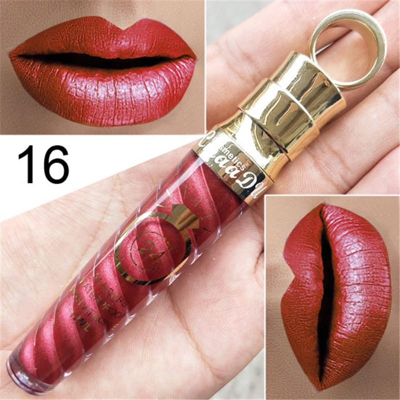 20 Colors Waterproof Long Lasting Matte & Shimmer Lip Gloss