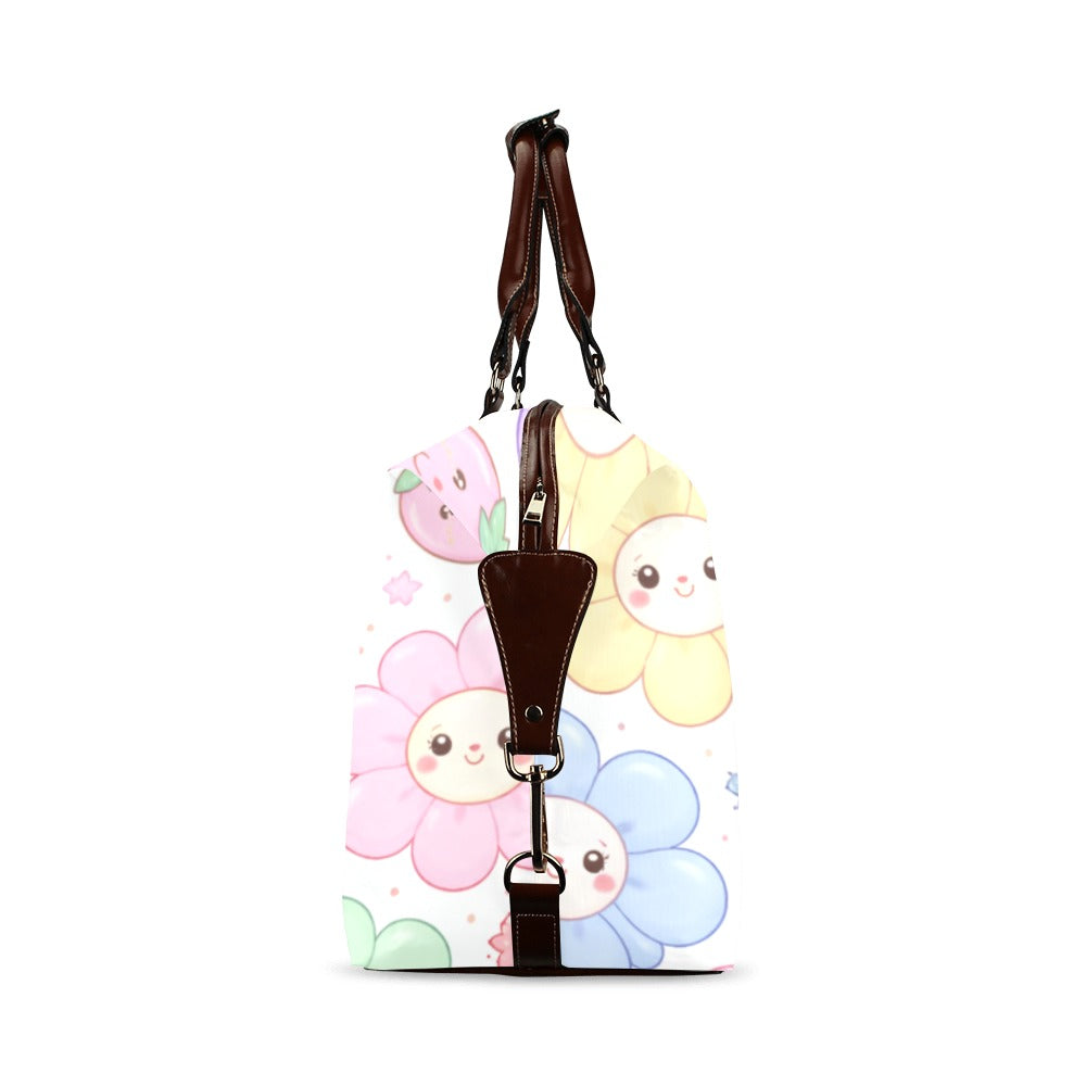 Pastel Harajuku Floral Pattern Flight Bag