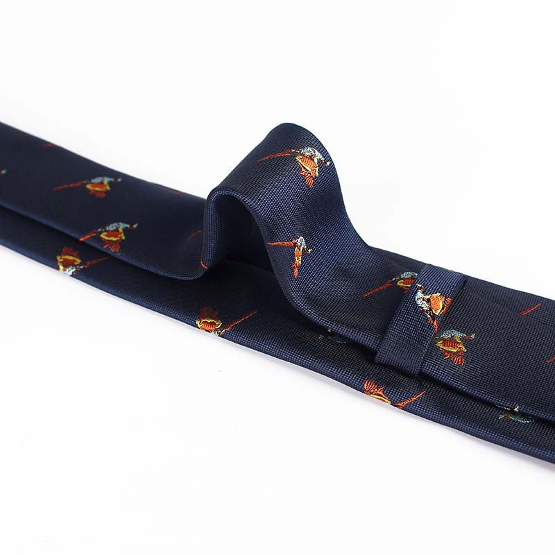 Yarn Dyed Jacquard Bird Multi Color Bow Tie