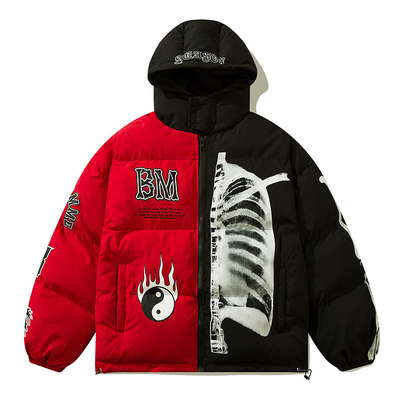 Harajuku Style Cotton Hooded Jacket for Men & Women