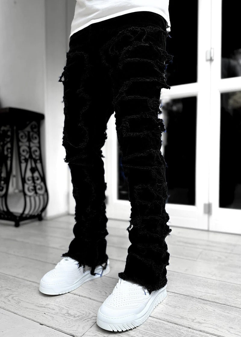 Men's Harajuku Style Denim Straight Leg Pants