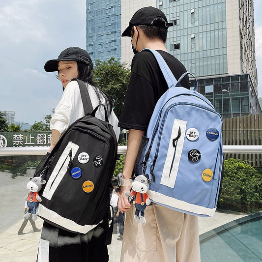 Harajuku Style Student Backpack - Large Capacity Travel Bag