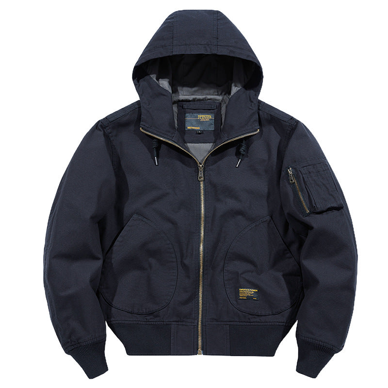Harajuku Style Military Flight Jacket for Men